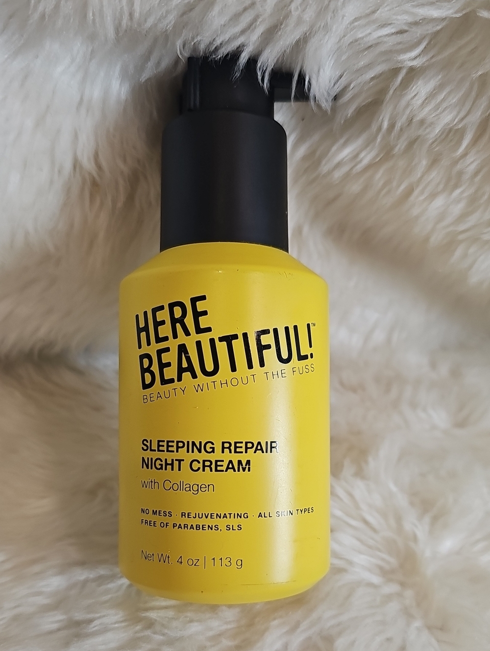 Here Beautiful Sleeping Repair Night Cream with Collagen 4 oz NWT